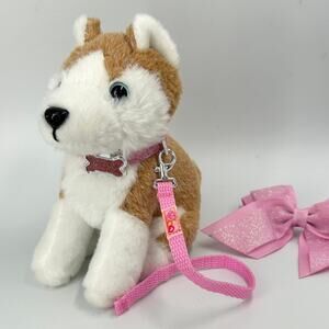 Our Generation Battat Husky Puppy Dog 6.5" Plush Pet Accessory for 18" Dolls